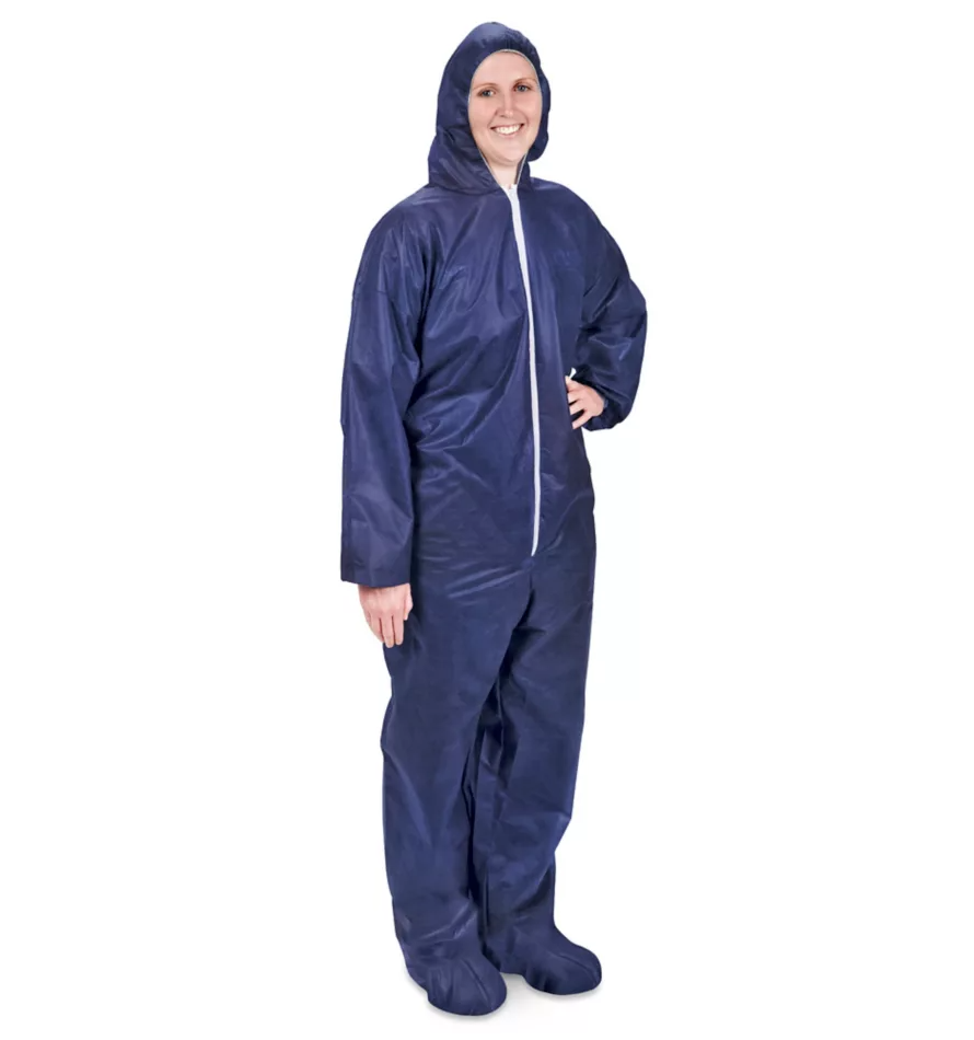 Disposable Coveralls Navy 3XL (Brown Box of 25)